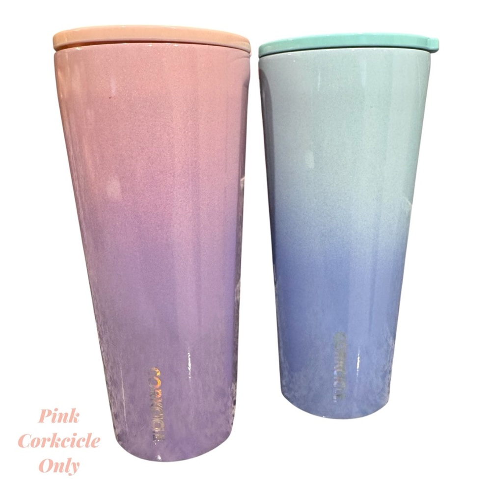 Corkcicle Pink and Purple Tumbler